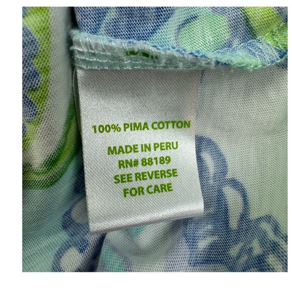 Lilly Pulitzer Lightweight Cotton Strapless Dress Swim Coverup Women's Size L - Picture 4 of 5